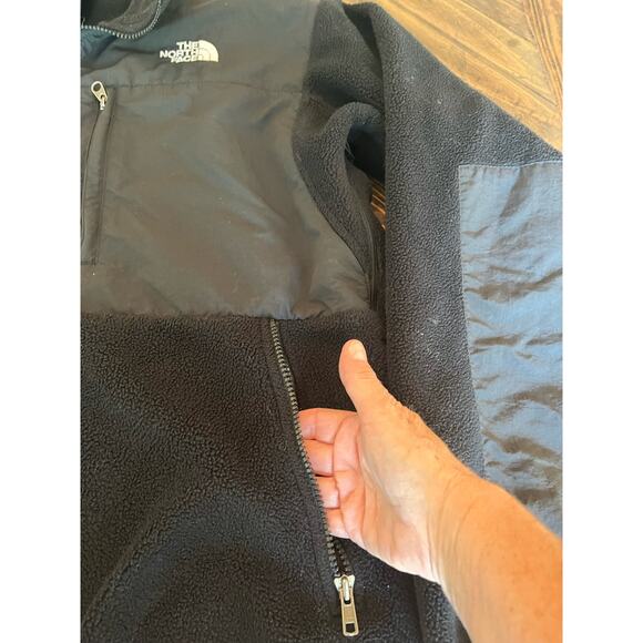 The North Face Denali Fleece Jacket Men Large Black Neutral Hiking Outdoor Comfy - Picture 14 of 16